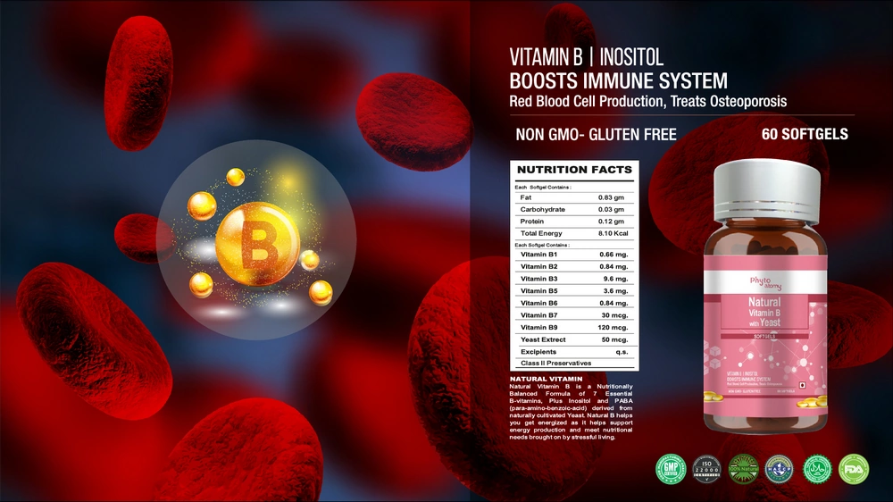 RBV B2B Vitamin B Softgel Capsule (60 Capsule )-4 Pcs.